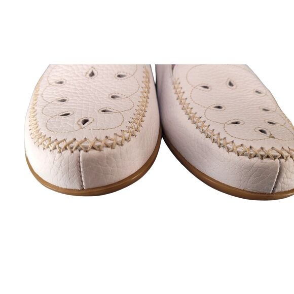 Bare Traps Patti White Driving Shoe, Loafer, Slip On Womens 7.5M Shoes Leather - Picture 5 of 10